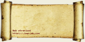 Jakov Bzeničanin vizit kartica